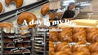 a day in my life working as a baker in melb baking croissants danishes salt bread 