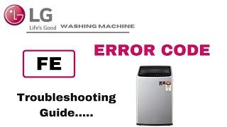 how to fix fe error code LG washing machine error codeFE error code