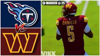 Titans vs Commanders Week 13 Simulation Madden 25 Rosters