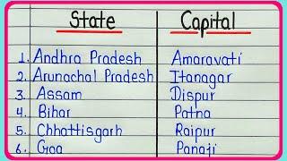 List of states and capitals of India 2024   How many states in India  Learn state and capital