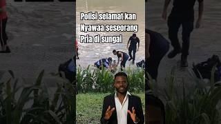 Polisi menjadi pahlawan setelah selamat kan pria yang hampir tenggelam    #shorts