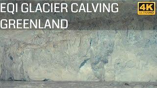 Catch A Glimpse Of The Eqi Glacier Calving In West Greenland In 4k Footage