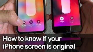 How to know if your iPhone screen is original - Apple Trade in program - True Tone Display