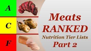 Nutrition Tier Lists Meats Part 2