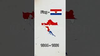 Evolution of Croatia#shorts #geography #map #flag #croatia #evolution #history #empire #viral