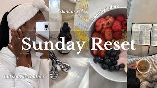 RELAXING SUNDAY NIGHT RESET slow & calming self care hair care preparing for the month & more