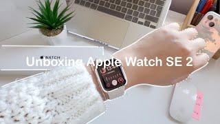 Starlight Apple Watch SE 2 unboxing 2nd Gen. + set up