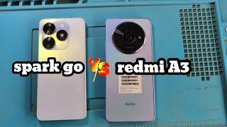 tecno spark go 2024 vs redmi a3 speed test