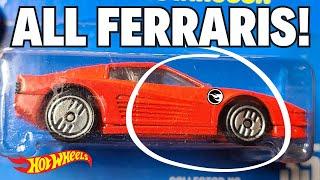 I FOUND A BOX FULL OF FERRARI HOT WHEELS AND OLD TREASURE HUNTS