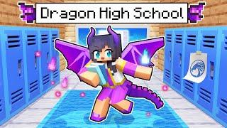 My FIRST Day at DRAGON High School in Minecraft