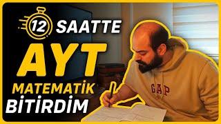 12 Saatte AYT Matematik Bitirdim #tyt #ayt #yks