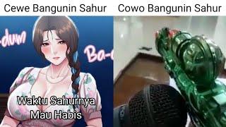 Cewe VS Cowo Bangunin Sahur