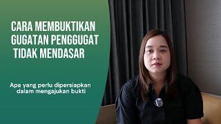 Membuktikan Gugatan Penggugat Tidak Mendasar  Rekaman suarasideo bisa menjadi bukti dipersidangan?