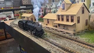 MTH Premier USRA 0-8-0 in Norfolk & Western on my test track