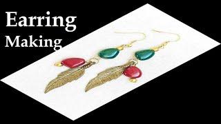 Easy Metal earrings Tutorial Step by step tutorial on metal earrings  DIY Metal Earrings