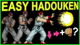 The Secret of Street Fighter 1 1987 Learn to make Easy Hadouken + Longplay + Review by VCDECIDE