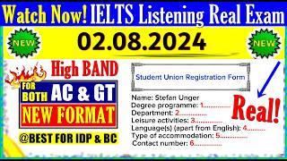 IELTS LISTENING PRACTICE TEST 2024 WITH ANSWERS  02.08.2024