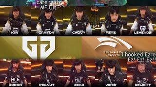 WINNER GOES TO FINALS - GEN G vs HLE Highlights with Voice Comms Translated