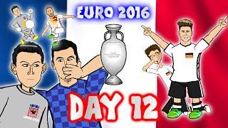 DAY 12 Euro 2016 Croatia vs Spain 2-1 Ramos penaltyNorthern Ireland vs Germany 0-1
