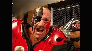 Road Warrior Hawk Whips an Oil Barrel backstage feat Animal 1997 WWF