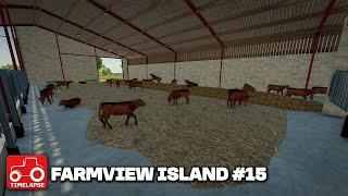 CONTINUING WORK ON THE COW FARM Farmview Island Farming Simulator 22 Timelapse FS22 Ep 15