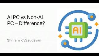 AI PC vs Non AI PC
