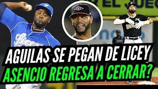 Licey Pierde Juego Epico  y Asencio Se Desahoga l Águilas se Acercan y Escogido Clasifica?