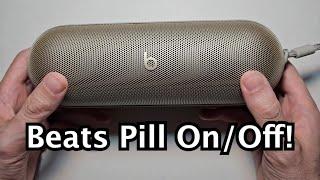 How to Turn On  Off Beats Pill Wireless Bluetooth Speaker