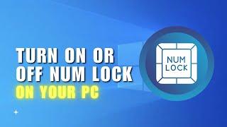  INSIGHTS How to turn on or off num lock in laptops using Windows 10  English