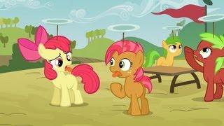 Apple Bloom & Babs Seed - Pappy pony picked a pluck of prickly pluffnuggets.