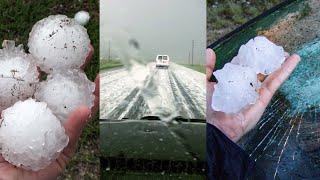 MOST EPIC HAIL STORMS EVER CAUGHT ON FILM