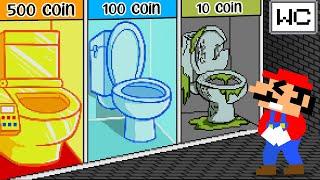 Toilet Prank Mario Challenge Poor To Rich Toilet in maze mayhem  Game Animation