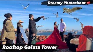 Photoshoot at Rooftop Galata Tower  Dreamy destination at #turkey   Best experience #travel