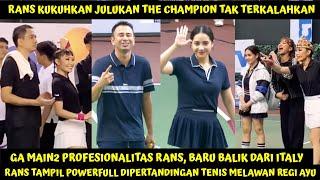 KUKUHKAN JULUKAN THE CHAMPION TAK TERKALAHKAN DETIK2 RAFFI NAGITA KALAHKAN AYU REGI TENIS DI TOSI