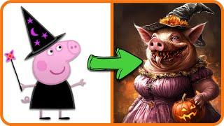 PEPPA PIG All Characters as HALLOWEEN MONSTERS 2024  Peppa Pig