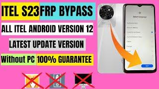 Itel S23  S665L FRP BYPASS ANDROID 12 13  itel android 12 13 Frp bypass 2024