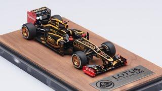 Build a full-metal F1 model TAMEO 143 LOTUS E20 white metal kit