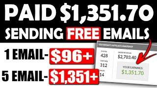 Email Marketing For Beginners Tutorial to Make $1351.70 By Sending FREE Emails