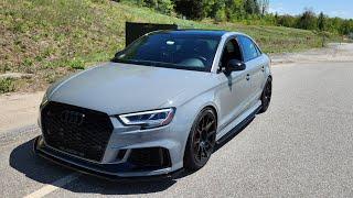 2019 Audi RS3 APR Stage 1 w AWE Exhaust POV Test DriveReview