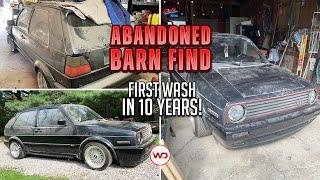 ABANDONED BARN FIND First Wash In 10 Years Volkswagen MK2 GTI Satisfying Car Detailing Restoration