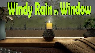  Fall Asleep NOW with Windy Rain Sounds by Forest Window @Ultizzz