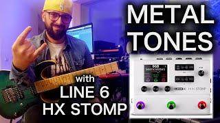 How to get GREAT METAL TONES with the LINE6 HX STOMP  RICCARDO GIOGGI  Tutorial