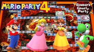 Mario Party 4 - Mario vs Peach vs Daisy vs Yoshi - Bowsers Gnarly Party