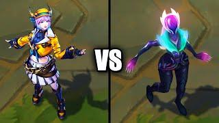 Soul Fighter Lux vs Empyrean Lux Skins Comparison League of Legends