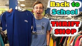 BACK TO SCHOOL SHOPPING THRIFT STORE TRY ON HAUL