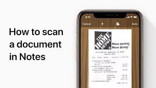 How to scan documents on your iPhone with the Notes app — Apple Support