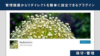 管理画面からリダイレクトを簡単に設定できるプラグイン「Redirection」