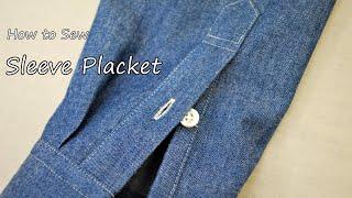 How to sew a sleeve placket on a shirt