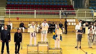 Prisutdelning Kumite - EM Szeged Ungern