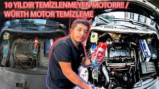 10 YILDIR TEMİZLENMEYEN MOTOR  WÜRTH MOTOR TEMİZLEYİCİ